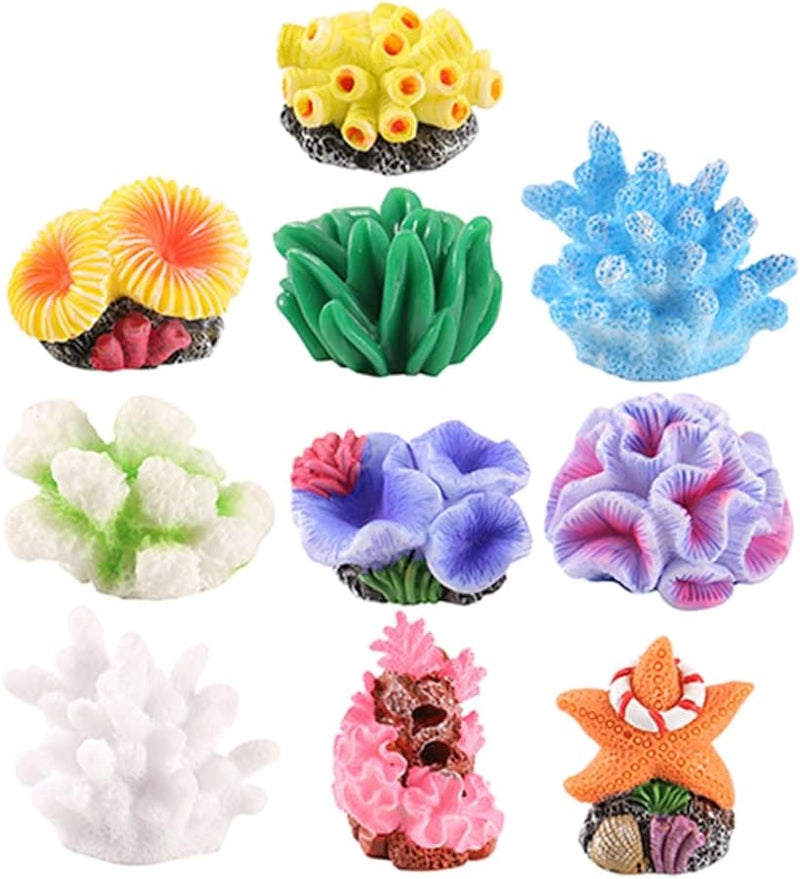 Realistic Coral And Sea Star Ornaments For Betta Fish Tank Hiding Places - Image 1